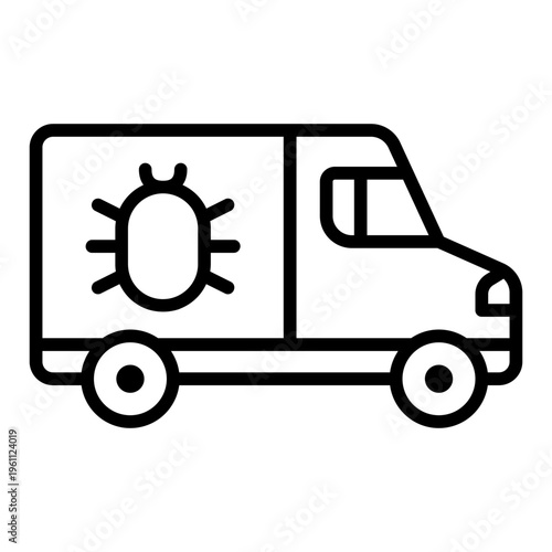 Pest icon vector. Pest control Illustration sign. Insect control symbol. pest control service logo.