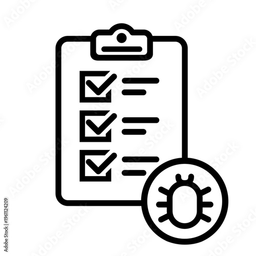 Pest icon vector. Pest control Illustration sign. Insect control symbol. pest control service logo.