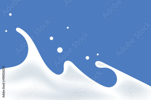 milk splash wave background yogurt product design elements