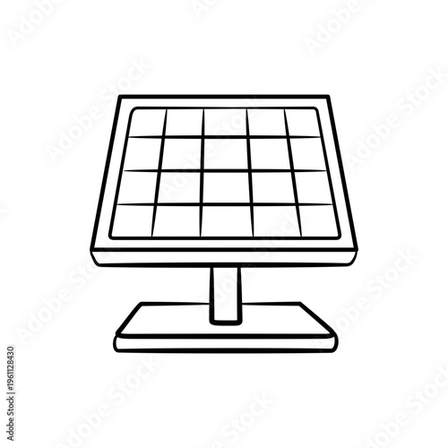 Solar Panel Eco Friendly Energy Illustration