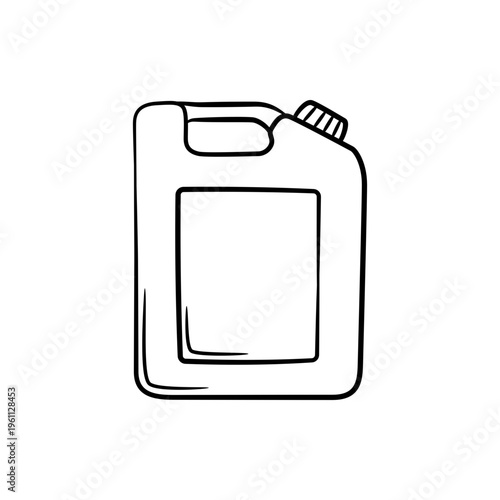 Photos Plastic Jerry Can Gallon Container Line Art