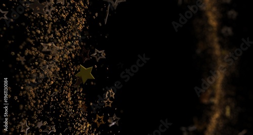 Abstract image of gold star...