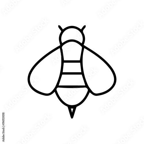 Bee outline illustration