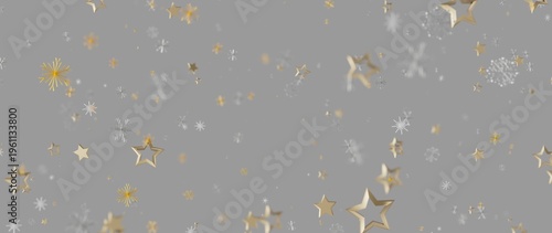 Festive image of gold stars...