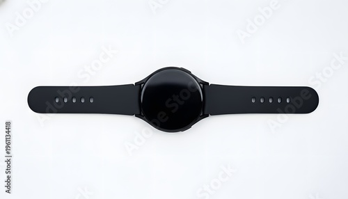 Sleek Black Smartwatch Lying Flat