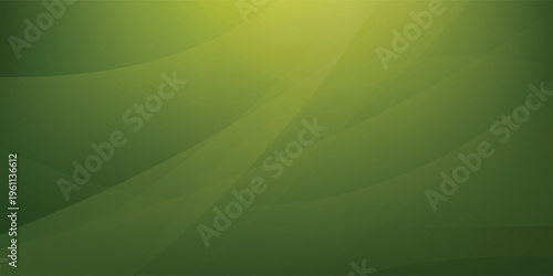 Abstract background with smooth lime yellow and dark green flowing waves.