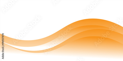 Abstract orange waves background, minimal waves design concept