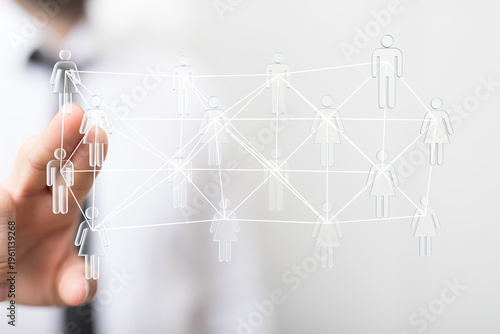 Close-up of a hand touching...