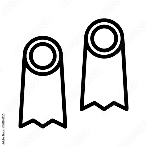 Award Ribbons Outlines