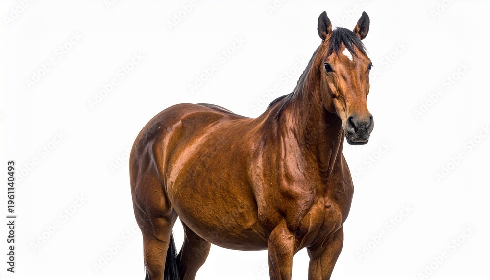Fototapeta premium horse isolated on white background