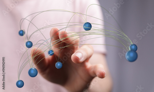 Close up of a hand interact...