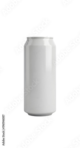 Blank Aluminum Soda Can Mockup Isolated on White and Transparent Background