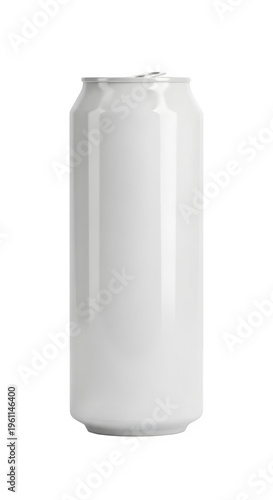 Blank Aluminum Soda Can Mockup Isolated on White and Transparent Background