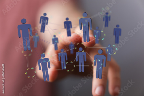 Hand reaching towards a net...