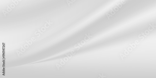 Silver foil background with metal mirror texture. Chrome gradient surface with light gloss simple abstract. Blure Vector