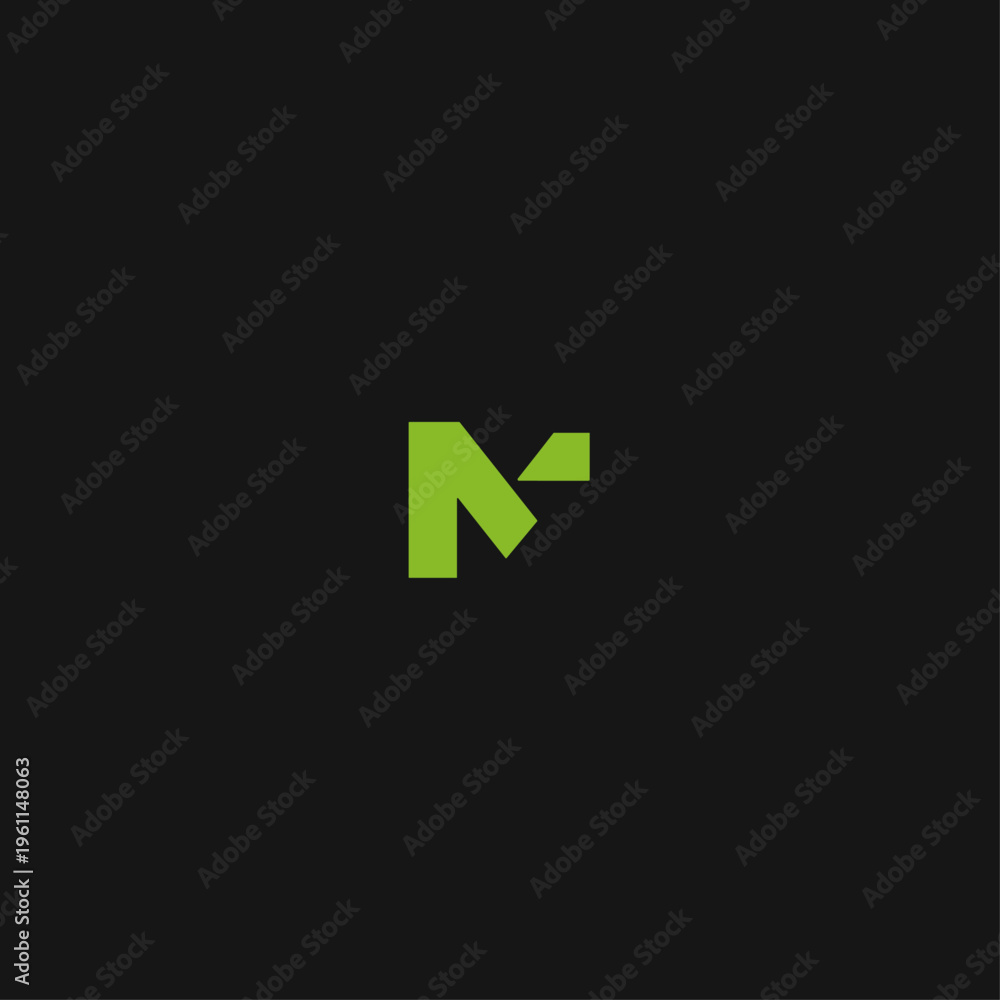 Obraz premium Letter M logo icon flat vector design