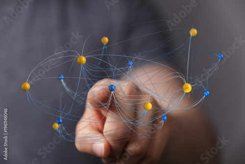 Close-up of a hand reaching...