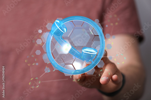 Abstract futuristic phone c...
