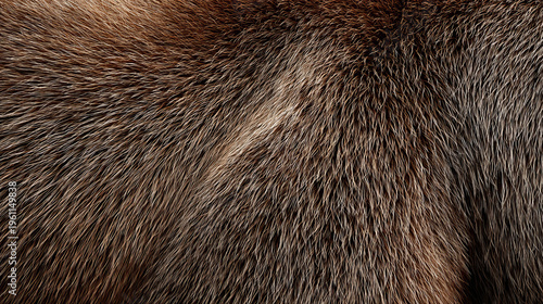 Bear fur texture close up