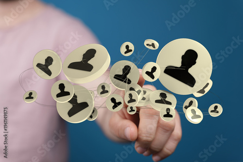 Hand reaching towards a dig...