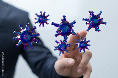 A person's hand interacting...