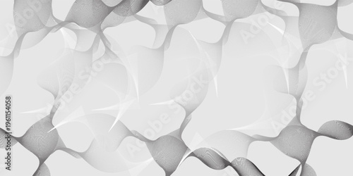 Abstract vector background with black wavy lines.