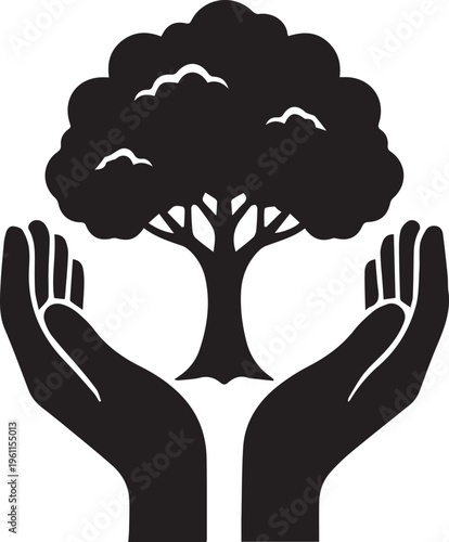 Tropical leaf wreath framing empty space, exotic foliage circle for decoration and design, summer floral element.