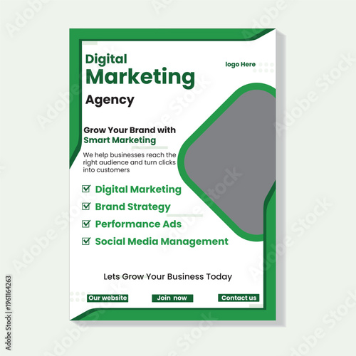 Flyer template layout design. business flyer, brochure, magazine or flier mockup in bright colors. perfect for creative professional business. vector template