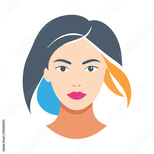 woman face vector design 