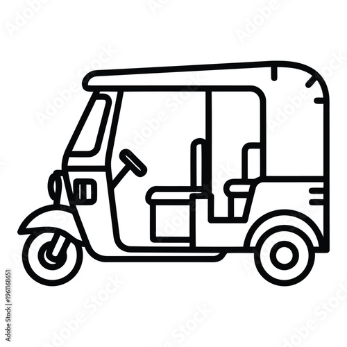 Tuk Tuk Auto Rickshaw Vehicle.