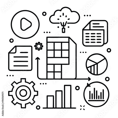 Mechanical Hand Outline Icon