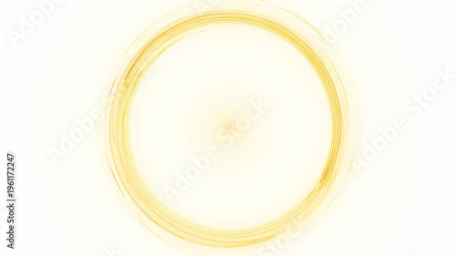 rotating yellow circle on a white background, round, frame, center, dynamic visualization for creative projects and energetic designs, highlight, important, encircling