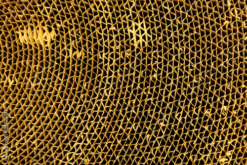 Macro shot of a corrugated ...