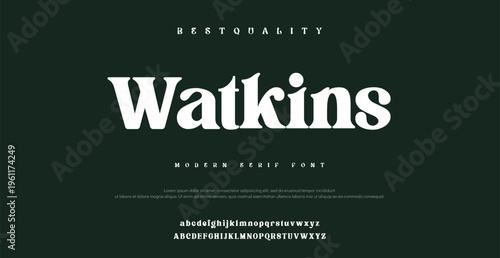Watkins Modern Serif Font Typography Design