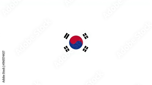 The flag of south korea also known as the taegukgi