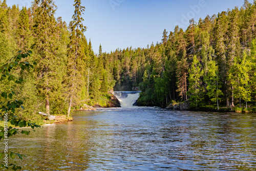 Beautiful summer landscape. Northern Finland