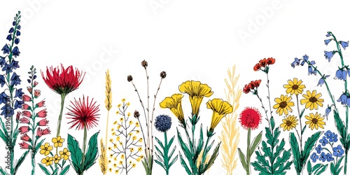  this wide horizontal illustration displays a dive