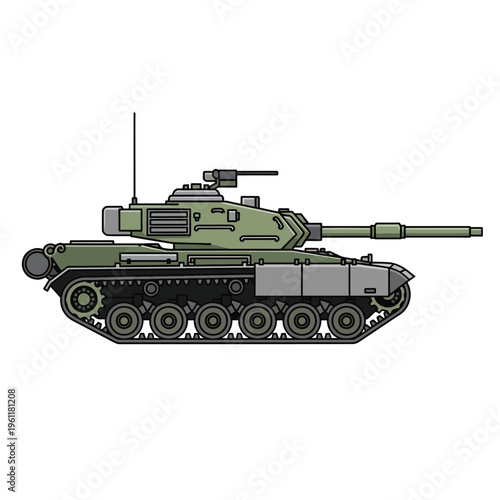 Military Tank Vehicle Armored Combat.