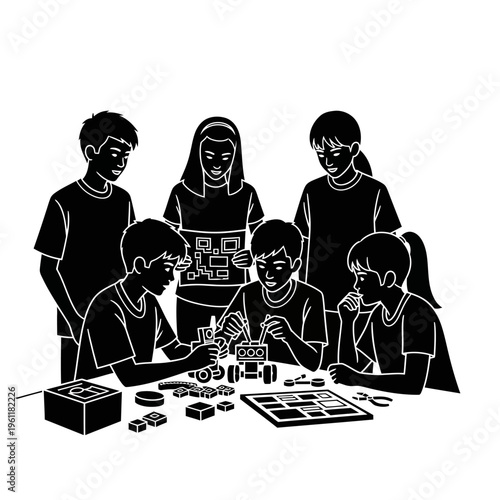 Children playing board game together indoors.