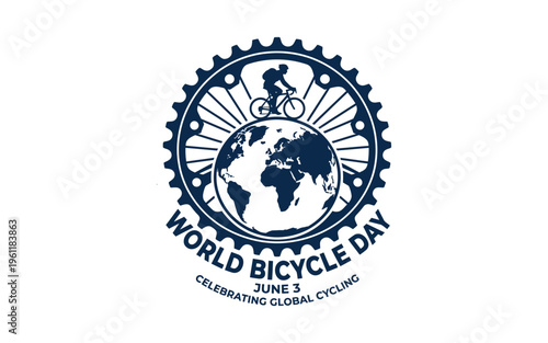 World Bicycle Day Logo Celebrating Global Cycling June 3