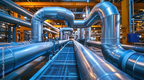 Industrial Heat Recovery System Plant Interior Spa