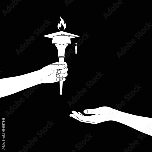 Passing on knowledge and graduation.