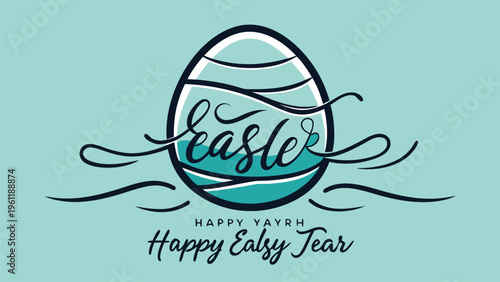 Egg illustration celebrating the joyful occasion of easter holiday festivities