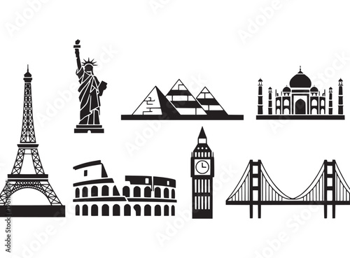 Monument Landmarks of the World Architecture.