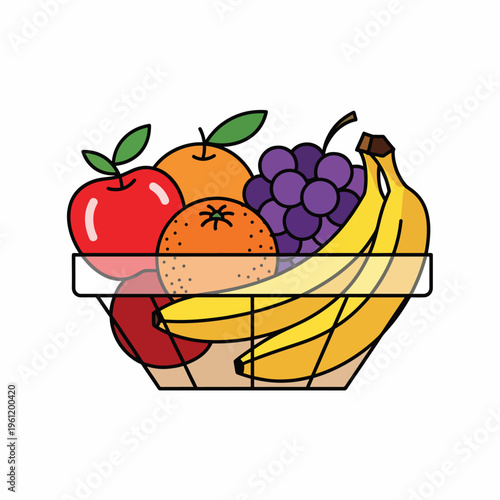 Fresh Fruit in a Bowl.