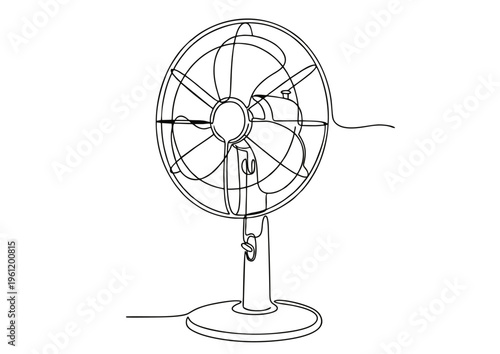 one line art fan.ai