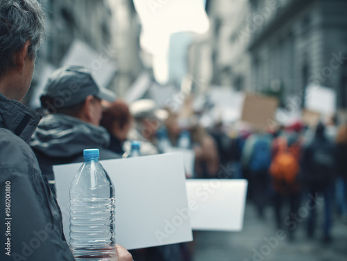 Protest March on City Street