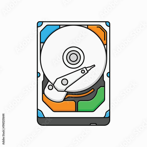 Hard disk drive storage device component 3.