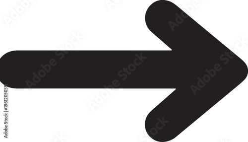 Black right pointing arrow on white background