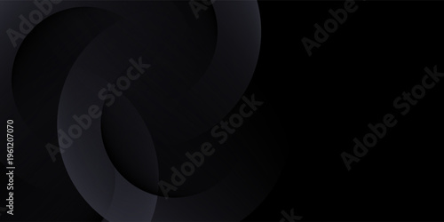 Black premium abstract background with luxury gradient geometric elements. Rich background for exclusive design. eps 10